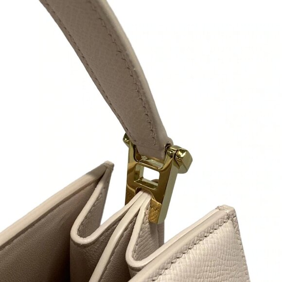 Auth Salvatore Ferragamo Gancini 21A210 Light Pink Leather - Handbag - Picture 10 of 16